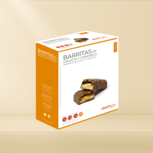 barritas de galleta y caramelo