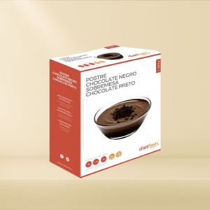 postre chocolate negro sobremesa