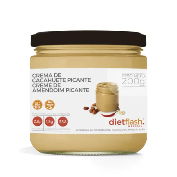 Crema de cacahuete picante